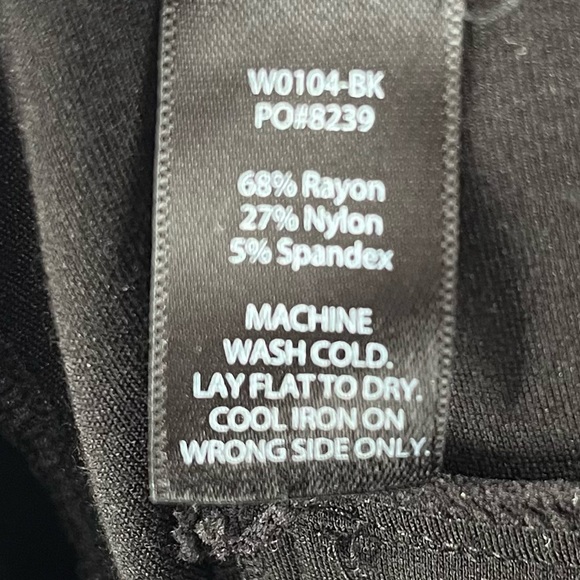 Betabrand Black Pull On Bootcut Pants Size Medium - Picture 10 of 10